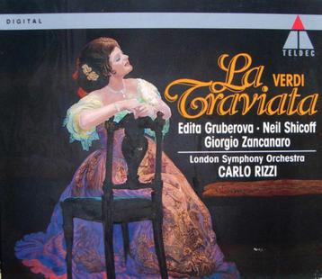 VERDI La traviata 2 - CD GRUBEROVA RIZZI TELDEC beschikbaar voor biedingen