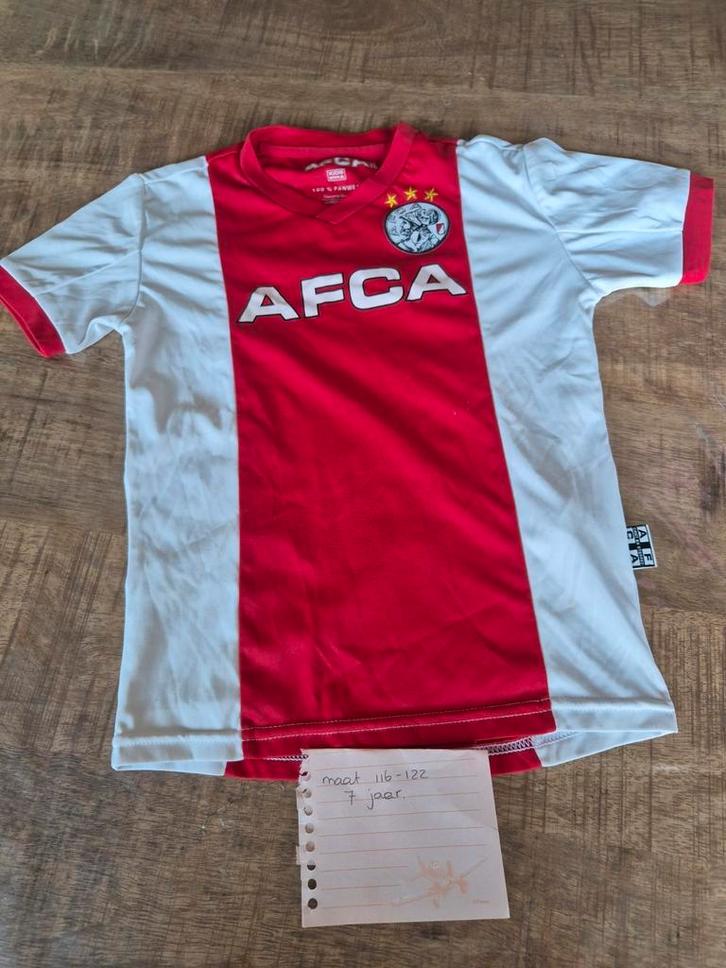 Ajax afca shirt ongeveer maat 116 met naam Toby, Kinderen en Baby's, Kinderkleding | Maat 116, Zo goed als nieuw, Jongen of Meisje