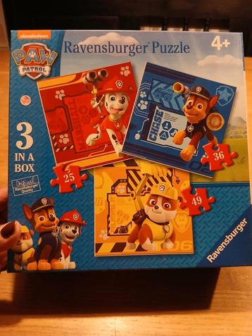Paw Patrol Puzzel - 3 in 1 beschikbaar voor biedingen