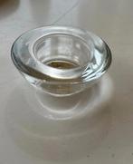 24 glazen waxinelicht houders met waxinelichtjes., Ophalen of Verzenden, Zo goed als nieuw, Overige materialen, Minder dan 25 cm