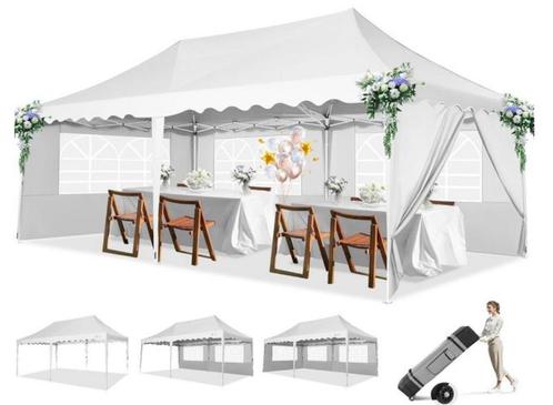 Easy-Up Tent. Vouwtent. Pop-Up-Tent. 3x6m. Waterdicht. Wit, Tuin en Terras, Partytenten, Nieuw, Partytent, Opvouwbaar, Ophalen of Verzenden