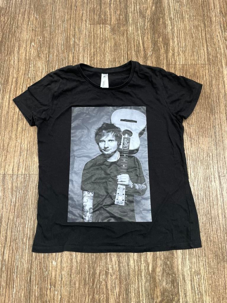 Ed Sheeran t-shirt maat S, Zwart, Ophalen of Verzenden, Zo goed als nieuw, Korte mouw