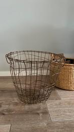 Mand ijzerdraad brons/goud kleurig, Ophalen, Overige materialen, Gebruikt, Mand
