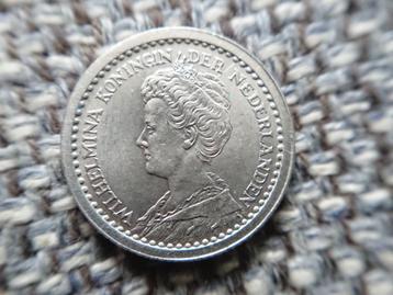 10 cent dubbeltje 1911 Wilhelmina top kwaliteit AUNC beschikbaar voor biedingen