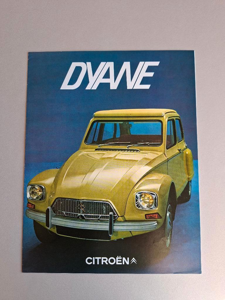 AUTOFOLDER CITROËN DYANE 1969, Ophalen of Verzenden, Zo goed als nieuw, Citroën