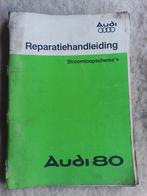 Werkplaatsboek Audi 80 90 B2 + Coupé stroomschema's 1978-82, Ophalen of Verzenden, Gelezen, Audi