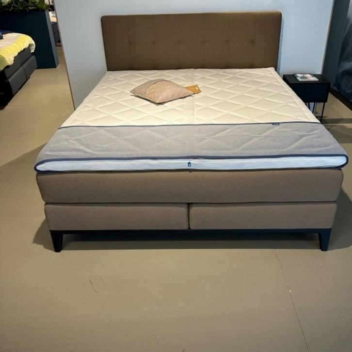 Auping Criade Boxspring - 180x210cm, Huis en Inrichting, Slaapkamer | Bedden, Nieuw, Tweepersoons, 180 cm, 210 cm, Stof, Bruin
