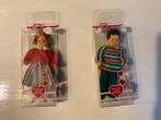 Vintage Biegepüppchen Poppenhuis Poppen - Set van 2, Ophalen of Verzenden, Zo goed als nieuw, Overige typen