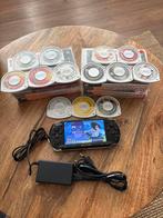 PSP 3004 met nieuwe accu en veel games!, Spelcomputers en Games, Spelcomputers | Sony PSP, Gebruikt, Ophalen of Verzenden, Zwart