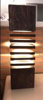 Grote Tafel lamp , hout met led verlichting, Huis en Inrichting, Lampen | Tafellampen, Ophalen of Verzenden, Zo goed als nieuw