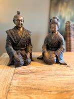 Bronzen samoerai paar, Antiek en Kunst, Ophalen