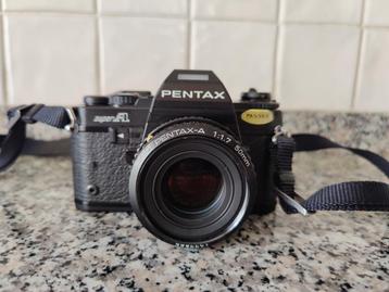 Erg nette Pentax Super A + 50 mm f 1.7 Lens beschikbaar voor biedingen