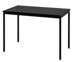 eettafel, tafel, zwart, 110x67 cm, Ikea Sansberg, 4 stoelen, Huis en Inrichting, Tafels | Eettafels, Overige materialen, 100 tot 150 cm