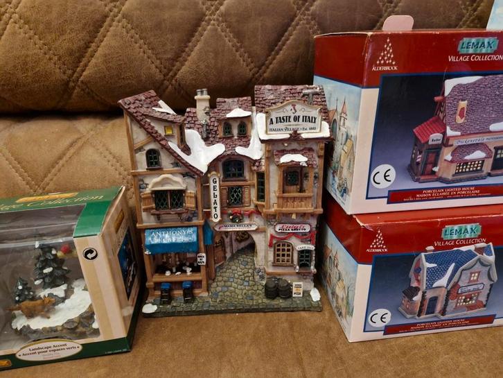 Lemax kerstdorp, Huis en Inrichting, Woonaccessoires | Overige, Gebruikt, Ophalen