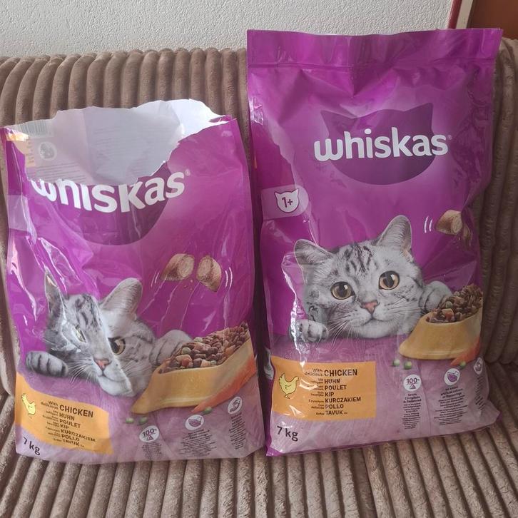 Whiskas brokken +1 jaar 7kg + ( 5 kg gratis), Dieren en Toebehoren, Dierenvoeding, Kat, Ophalen