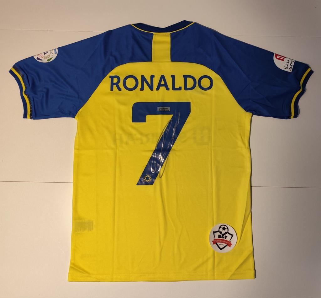 Gesigneerd Cristiano Ronaldo al nassr shirt, Buitenlandse clubs, Shirt, Verzenden, .