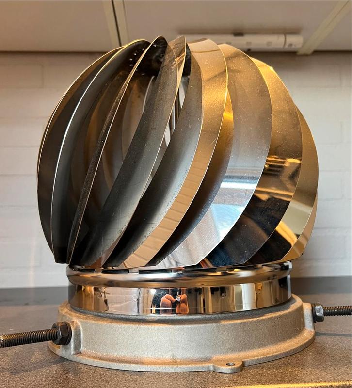 Rotorvent Ultralite 2 - RVS schoorsteenkap Ø250 mm, Huis en Inrichting, Haarden, Nieuw, Houthaard, Ophalen of Verzenden
