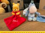 2 nieuwe Disney Winnie the Pooh en Ieoor knuffeldoekje, Ophalen, Winnie de Poeh of vrienden, Nieuw, Knuffel
