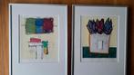Piet Zegveld …… 2 zeefdrukken , ingelijst, Antiek en Kunst, Ophalen of Verzenden