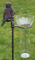 Regenmeter Vogel, Gietijzer, Landelijk, Regen, sfeer, tuin, Tuin en Terras, Robanjer, Nieuw, Ophalen of Verzenden, Harmelen