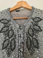 Luxe gevoerd angora lambswool vest Italian boutique style, Ophalen of Verzenden, Nieuw, Maat 42/44 (L), Grijs