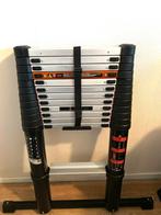 Batavia proffesional telescoopladder 3.81m 13 treden, Doe-het-zelf en Verbouw, Ladders en Trappen, Ophalen, Zo goed als nieuw