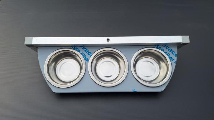 Rvs draaiplateau's / voederplateau's, Dieren en Toebehoren, Vogels | Toebehoren, Nieuw, Ophalen of Verzenden