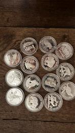 Endangered World serie zilvermunten 50 dollars Cook Island, Postzegels en Munten, Edelmetalen en Baren, Ophalen of Verzenden, Zilver