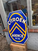 Groot Citroën emaille Reclamebord - Garagebord Emaille, Ophalen, Reclamebord, Gebruikt, .