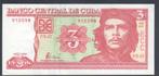Cuba 3 Pesos 2004 "Che" Guevara cutting sugar cane, Verzenden, Noord-Amerika, Los biljet