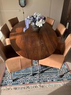 Massief Houten Eettafel - 2.40m, Huis en Inrichting, Tafels | Eettafels, Ophalen, Gebruikt, 100 tot 150 cm, 200 cm of meer