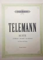 Telemann Suite voor Fluit en Piano, Ophalen of Verzenden, Artiest of Componist, Klassiek, Dwarsfluit of Piccolo