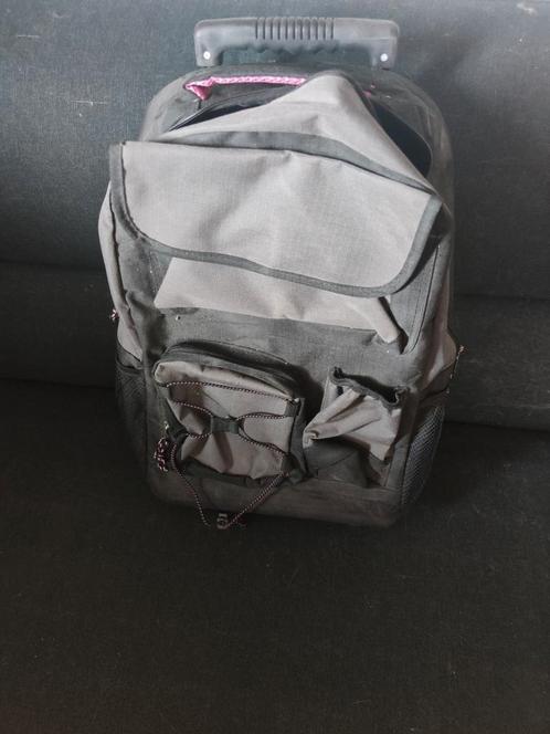 Grijze reistas rugtas trolly, Sieraden, Tassen en Uiterlijk, Tassen | Reistassen en Weekendtassen, Nieuw, Grijs, 30 cm of meer
