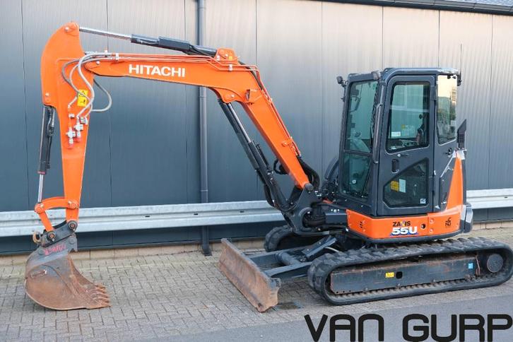 Hitachi ZX 55 U-6 CLR | 2022 | 905h | A/C (bj 2022), Zakelijke goederen, Machines en Bouw | Kranen en Graafmachines, Graafmachine