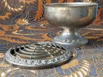 Originele oude silverplate rose bowl uit Engeland 14,7 cm., Antiek en Kunst, Ophalen of Verzenden