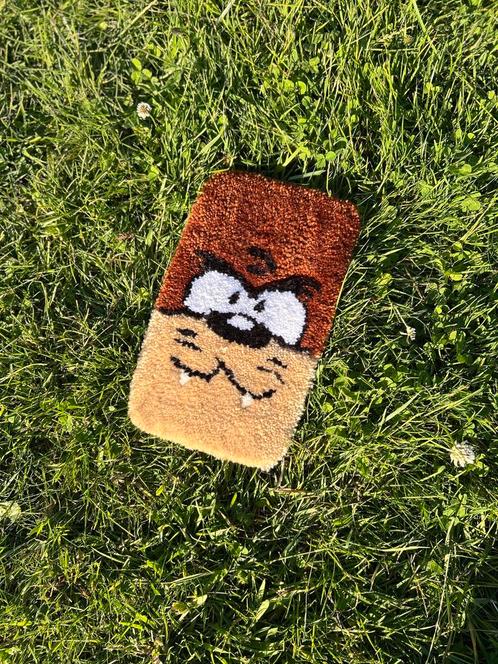 tapijt Taz Mania tufting rug handmade carpet, Huis en Inrichting, Stoffering | Vloerbedekking, Nieuw, Tapijt, Wit, Bruin, Zwart