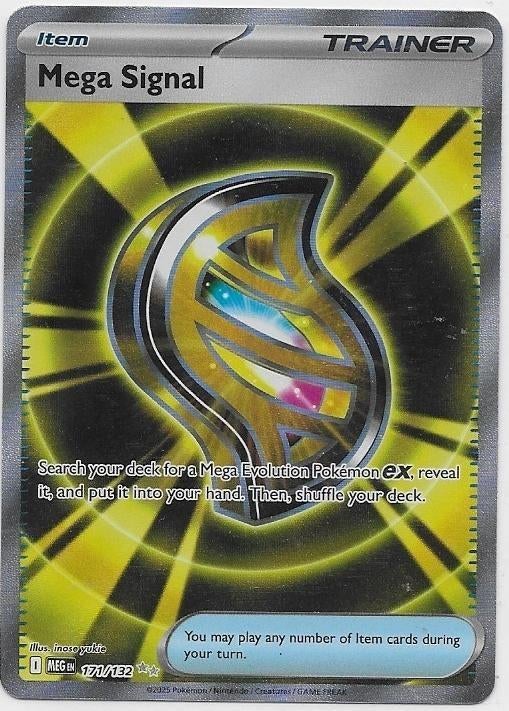 Mega Evolution,  Mega Signal [full-art] 171/132, Hobby en Vrije tijd, Verzamelkaartspellen | Pokémon, Nieuw, Losse kaart, Ophalen of Verzenden