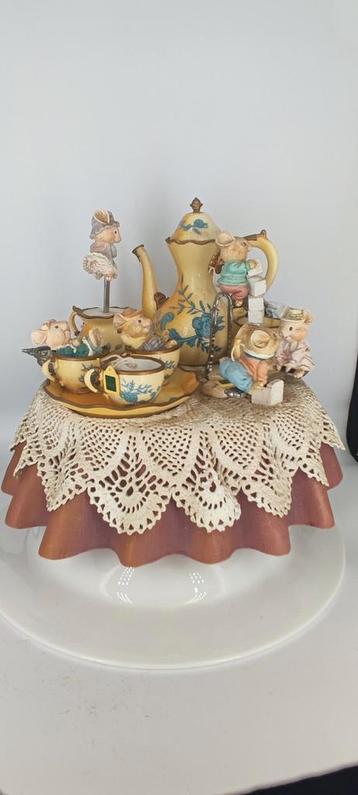Enesco Muziekdoosje Tea for Two - 1991 met certificaat  beschikbaar voor biedingen