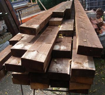 balken meest 65x150 mm ruw en verduurzaamd met carbolineum beschikbaar voor biedingen