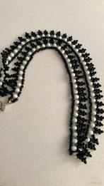 Prachtige handwerk ketting, Ophalen of Verzenden, Zo goed als nieuw, Zwart, Overige materialen