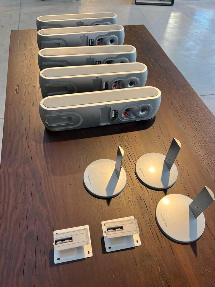 B&W VM1 Luidsprekers - Set van 5, Audio, Tv en Foto, Luidsprekers, Gebruikt, Front, Rear of Stereo speakers, Bowers & Wilkins (B&W)