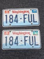 Kentekenplaat Paar Washington USA 2 nummerborden nummerplate, Ophalen of Verzenden, Gebruikt, Auto's