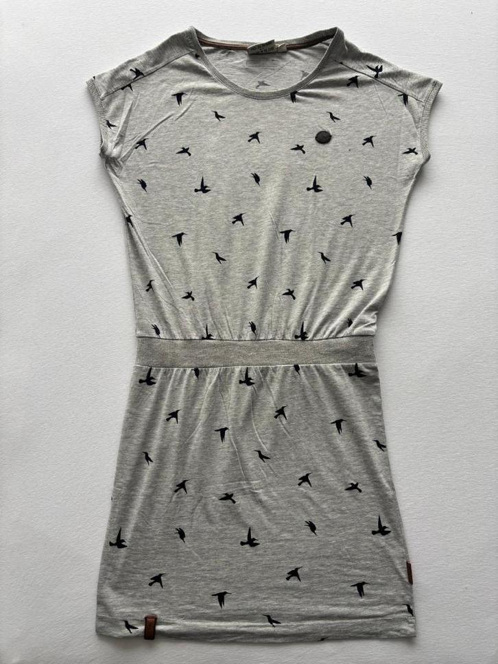 stoer tijdloos jurkje,Naketano:tricot - maat:L - ZGAN, Kleding | Dames, Jurken, Zo goed als nieuw, Maat 38/40 (M), Zwart, Boven de knie