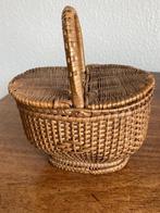 Antiek Rieten Poppenmandje, Ophalen of Verzenden
