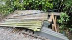 Gratis stookhout - schuttingdelen pallet en wat resthout, Minder dan 3 m³, Ophalen, Overige houtsoorten, Blokken