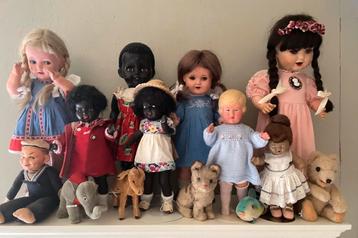 Diverse antieke-oude poppen beschikbaar voor biedingen