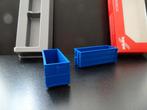 608 herpa 053082 2x u boxx afrol container blauw 1:87 truck, Ophalen of Verzenden, Nieuw, Bus of Vrachtwagen, Herpa