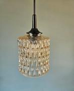 Hanglamp van amberkleurig glas, vintage, Ophalen of Verzenden, Gebruikt, Glas, 50 tot 75 cm