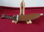 Antieke dolk Gurkha Kukri mes houten heft militair mes, Ophalen of Verzenden, Overige soorten, Overige gebieden, Mes of Dolk