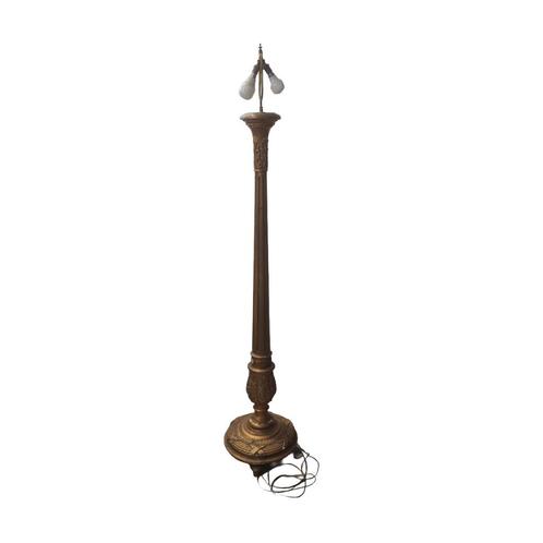 Frans klassiek houten vloerlamp, midden 20e eeuw, Huis en Inrichting, Lampen | Vloerlampen, Gebruikt, 150 tot 200 cm, Hout, Ophalen